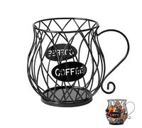 Panier Coffee Porte Capsule Café, Panier à Capsules de Café, Support de Dosettes de Café Panier de Rangement pour Capsules de Café Pour Convient à La Cuisine, Au Salon, à La Chambre, Au Comptoir(Noir)
