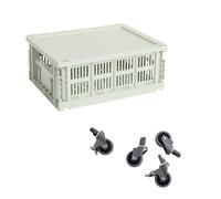 Panier Colour Crate recyclé M avec couvercle et roulettes LxWxH 26.5x34.5x24.5cm