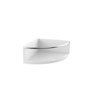 Emco Panier de douche d'angle rond 434500101 blanc / chromé , 175mm, plastique, avec garde-corps en métal