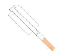 Panier de barbecue à saucisses, en acier inoxydable 304, amovible, pliable, pour hot-dog, outil de cuisine pour camping en plein air