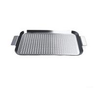 Panier de barbecue en acier inoxydable 304 très résistant (42,5 x 25,6 x 2 cm)