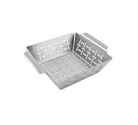 Panier de barbecue en acier inoxydable pour barbecue Weber permettant un contact direct avec la source de chaleur pour une meilleure saisie et texture (petit)