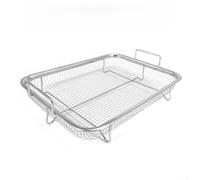 Panier de barbecue polyvalent pour intérieur et extérieur (petit panier | Acier inoxydable résistant à la chaleur jusqu'à haute température, durable, adapté au four et à la friteuse à air
