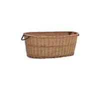 vidaXL Panier à bois avec poignées 88 x 57 x 34 cm osier naturel