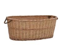 vidaXL Panier à bois avec poignées 88 x 57 x 34 cm osier naturel