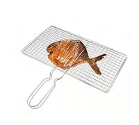 Panier de cuisson pour barbecue - Récipient de gril en métal, cadre pliable portable, support alimentaire avec poignée, accessoire de cuisine en plein air | Pour Camping Barbecue pique-nique jardin Pa