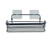Panier de Douche Adhésif Filaire Premium 26cm Noir