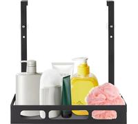 Panier de douche - Étagère de douche murale - Sans perçage - Panier suspendu - Plastique PP+PS - Noir