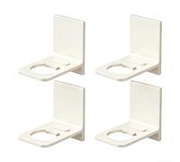 Panier de douche mural pour distributeur en aluminium, taille réglable pour bouteilles jusqu'à 3,5 cm, sans perçage, organiseur de salle de bain pour carrelage, verre, métal, haute charge (blanc crème