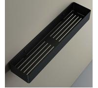 Panier de douche noir mat Sogood 50cm serviteur de douche en acier inoxydable rangement à suspendre étagère murale MMF245
