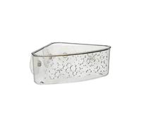 Panier de Douche Ventouse Galet 23cm Transparent