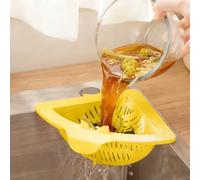 Panier De Drainage Et De Filtre Magnétique, Égouttoir D'évier À Ventouses, Panier De Drainage Et Filtre Magnétique, Crépine D'évier Triangulaire sans Perforations avec À Ouverture par Rotation