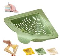 Panier de drainage magnétique et filtrant, panier de vidange magnétique triangulaire, filtre d'évier triangulaire avec fond ouvert, égouttoir d'angle pour évier de cuisine pour égoutter et ranger