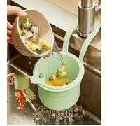 Panier de drainage sans les mains, filtre à résidus alimentaires, panier de drainage suspendu pour évier de cuisine, panier de drainage à pression d'un seul bouton, support de plante de cuisine, panie