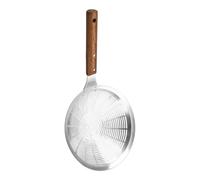 Panier de frites Passoire de cuisine en acier inoxydable, grande passoire à manche bois, filtre frites, cuillère nouilles, tamis boulettes, écumoire(Grand)