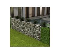 vidaXL Panier gabion jardinière surélevée acier galvanisé 300×30×100 cm 142537