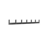Vidaxl Panier De Gabion En Forme De U Avec 7 Poteaux Fer 740x20x100 Cm