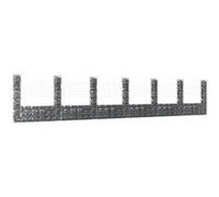 vidaXL Panier de Gabion en Forme de U avec 7 Poteaux Barrière de Jardin Clôture en Mur de Panier Décoration Extérieur Fer 151287