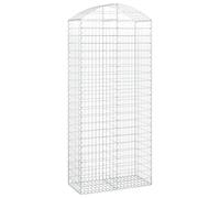 Panier de gabions arqué 100x50x220/240 cm Fer galvanisé