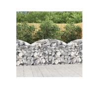 Panier de gabions arqué 150x30x80 100 cm Fer galvanisé