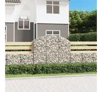 Vidaxl Panier De Gabions Arqué 150x50x120/140 Cm Fer Galvanisé