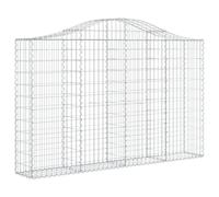 Panier de gabions arqué 200x30x120/140 cm Fer galvanisé