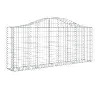 Panier de gabions arqué 200x30x80/100 cm Fer galvanisé