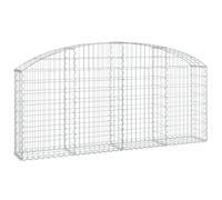 Panier de gabions arqué 200x30x80/100 cm Fer galvanisé