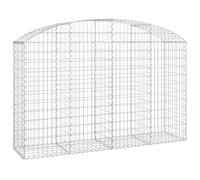 Panier de gabions arqué 200x50x120/140 cm Fer galvanisé