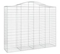Panier de gabions arqué 200x50x160/180 cm Fer galvanisé
