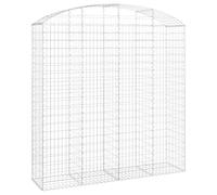 Panier de gabions arqué 200x50x200/220 cm Fer galvanisé