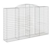 Panier de gabions arqué 300x50x180/200 cm Fer galvanisé