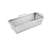 Panier de gril légumes en acier inoxydable, poêle à frire qui fuit, outils et Gadgets Barbecue plein air Pour Maison(L)