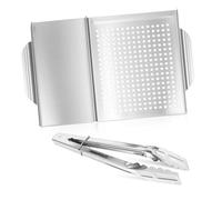 Panier de Grill Carré en Acier Inoxydable 1 Pièce pour Barbecue Extérieur