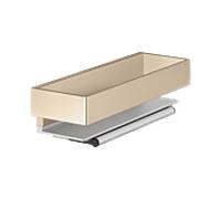 panier de Keuco match0 11159030000 bronze brossé, avec raclette en verre intégrée