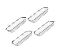 Panier de Lave-vaisselle en Acier Inoxydable 4 Pièces Argenté | Maille Rigide à Trous Uniformes, Drainage Rapide, pour Petits Objets et Ustensiles Cuisine