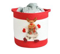 Panier de Noël en corde pour linge de Noël | Organisateur de nourriture pour femmes, enfants, vacances, anniversaire, Pâques, chocolat, bonbons, fruits, collations