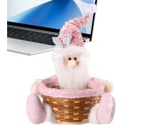 Panier de Noël - Père Noël, bonhomme de neige, élan, nain, | Conteneur décoratif pour biscuits, fruits, bas de Noël, maison, salle de classe, supermarché, restaurant