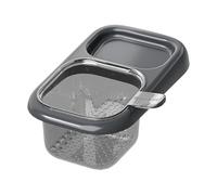 Panier de passoire d'évier d'angle triangulaire, panier de vidange suspendu pour évier de cuisine, passoire d'évier triangulaire sans perçage et sans perçage pour déchets alimentaires et porte-éponge