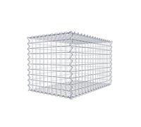 Panier de pierre gabion carré, Largeur de maille 5 x 5 cm, profondeur 50 cm, spirale Fermeture, galvanisé 80 x 50 x 50 cm