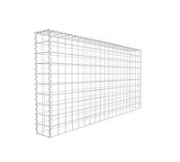 Panier de pierre gabion carré, mailles 10 x 10 cm, profondeur Fermeture 20 cm, Panier de culture type 3, spirale, galvanisé 200 x 100 x 20 cm