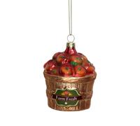 Panier de pommes rouges boule de Noël