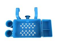 Panier de rangement au bord de la piscine avec porte-gobelets et crochet de suspension de grande capacité pour accessoires de piscine, panier polyvalent à suspendre, idéal pour le rangement sur la