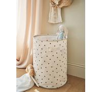 VERTBAUDET Panier de rangement blanc imprimé TU