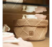 Panier de rangement Check Knit Biscuit (14 x 18 cm)