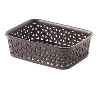 Panier de rangement - CURVER - My Style - 19,8x14,2x6 cm - Chocolat - Pour bureau/entrée/salon