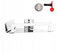 Panier de rangement d'angle auto-adhésif TESA DELUXXE pour cabine de douche, chr