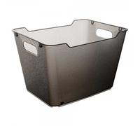 Panier de rangement design transparent 20 l - Gris