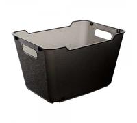 Panier de rangement élégant transparent 12 litres - Gris