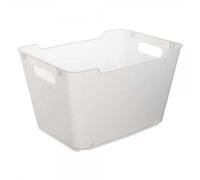 Panier de rangement élégant transparent 12 litres - Naturel